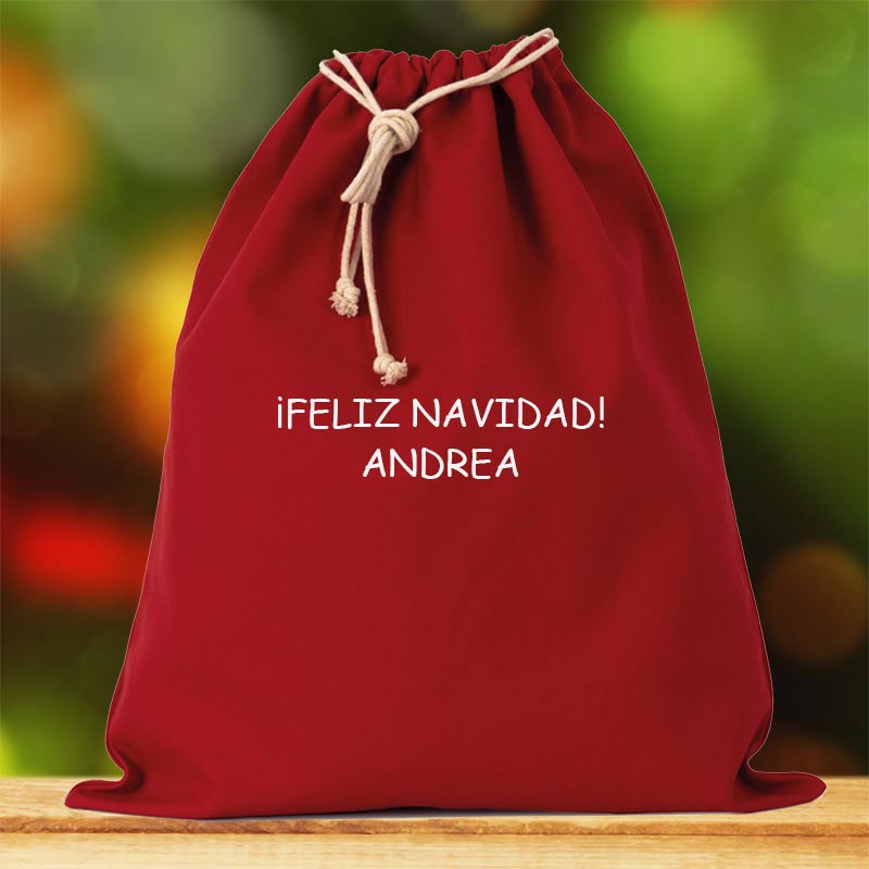 Regalos personalizados: Regalos bordados: Bolsa de Navidad bordada