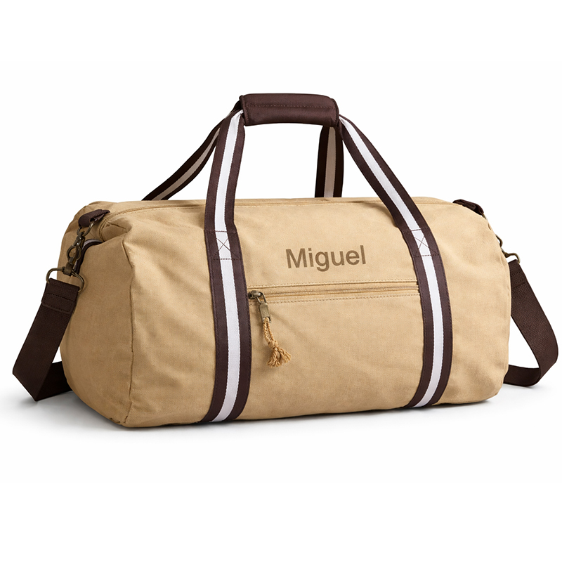 Regalos personalizados: Regalos bordados: Bolsa de viaje vintage personalizada