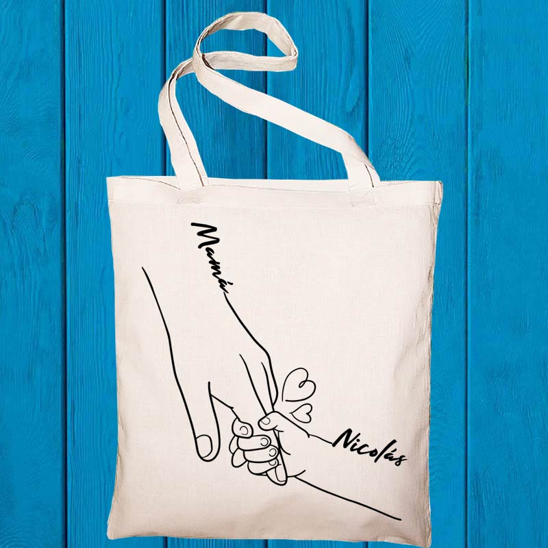 Regalos personalizados: Regalos con nombre: Bolsa tote bag personalizada 'Unidos'