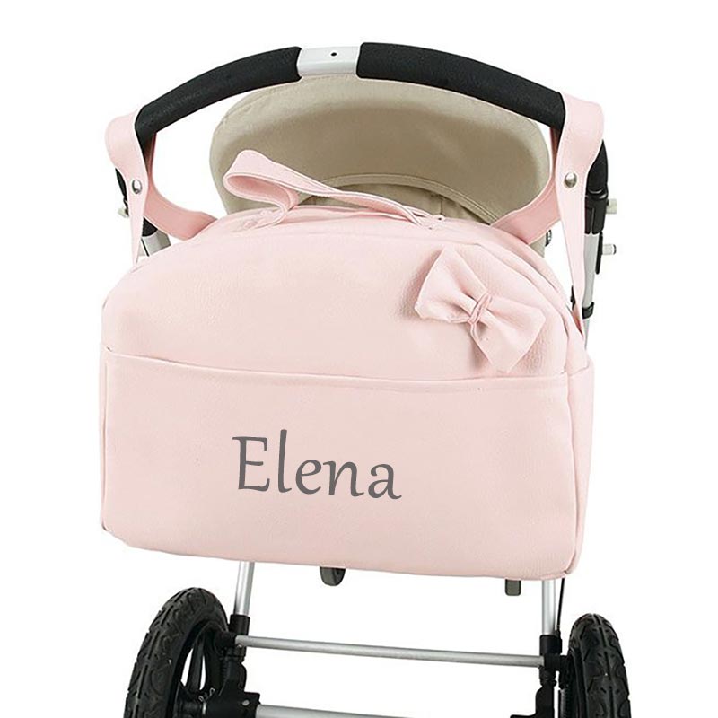 Regalos personalizados: Regalos bordados: Bolso para carrito bebé con nombre bordado