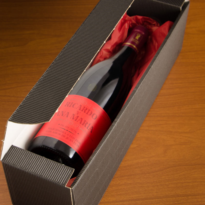 Regalos personalizados: Bebidas personalizadas: Botella de vino especial regalo