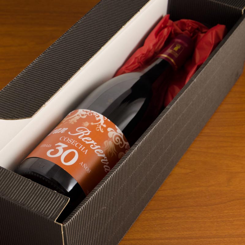 Regalos personalizados: Bebidas personalizadas: Botella de vino etiqueta 30 cumpleaños