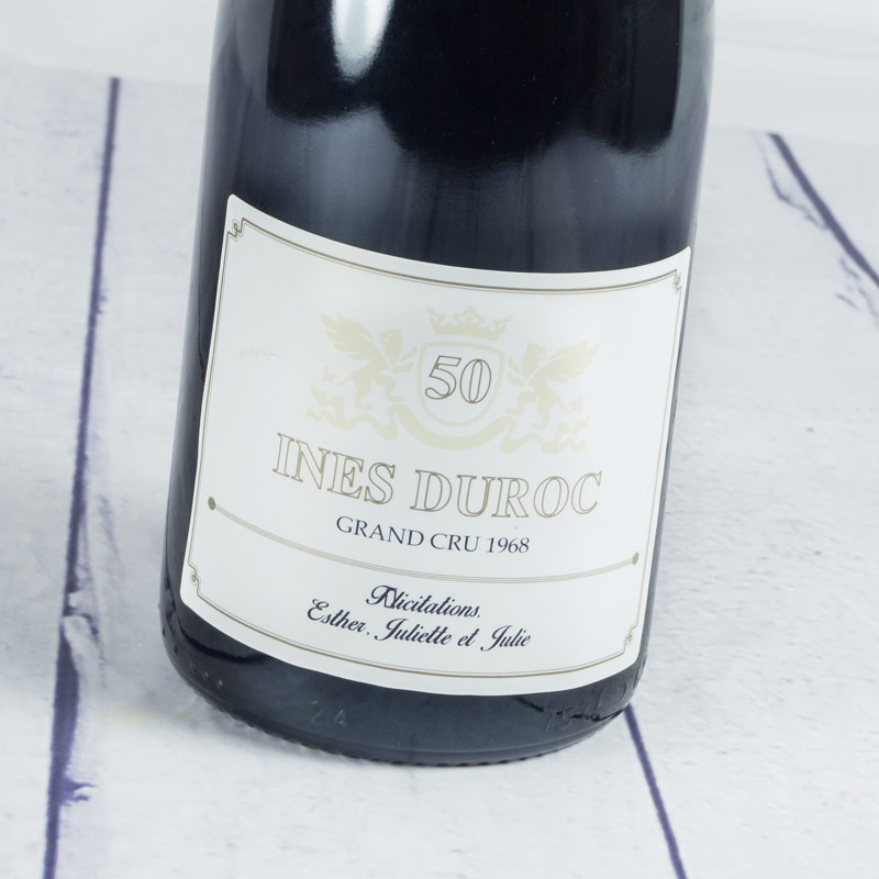 Bouteille De Vin Pour Le 50e Anniversaire Bouteille De Vin Pour Le 50e Anniversaire