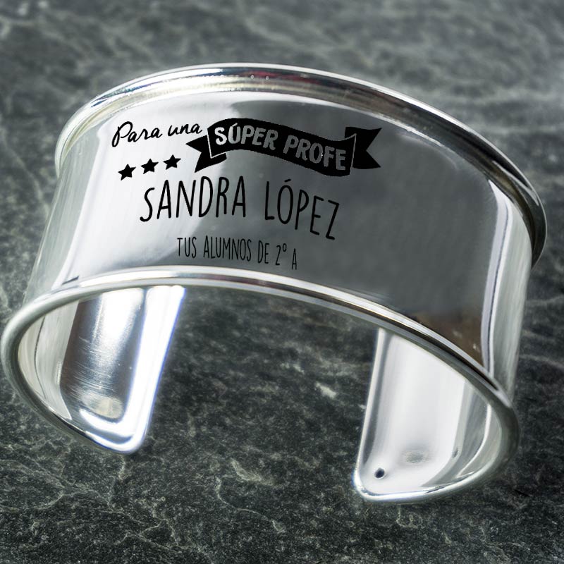 Regalos personalizados: Joyas personalizadas: Brazalete personalizado para Súper Profe