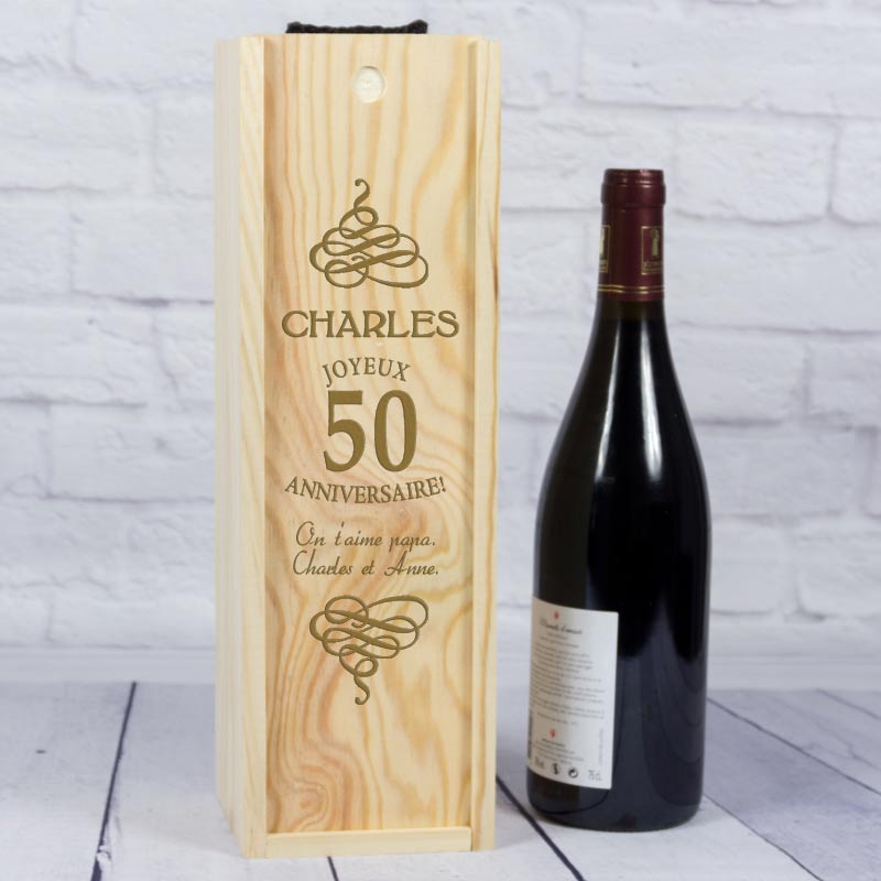 Caisse A Vin Anniversaire Personnalisee Caisse A Vin Anniversaire Personnalisee