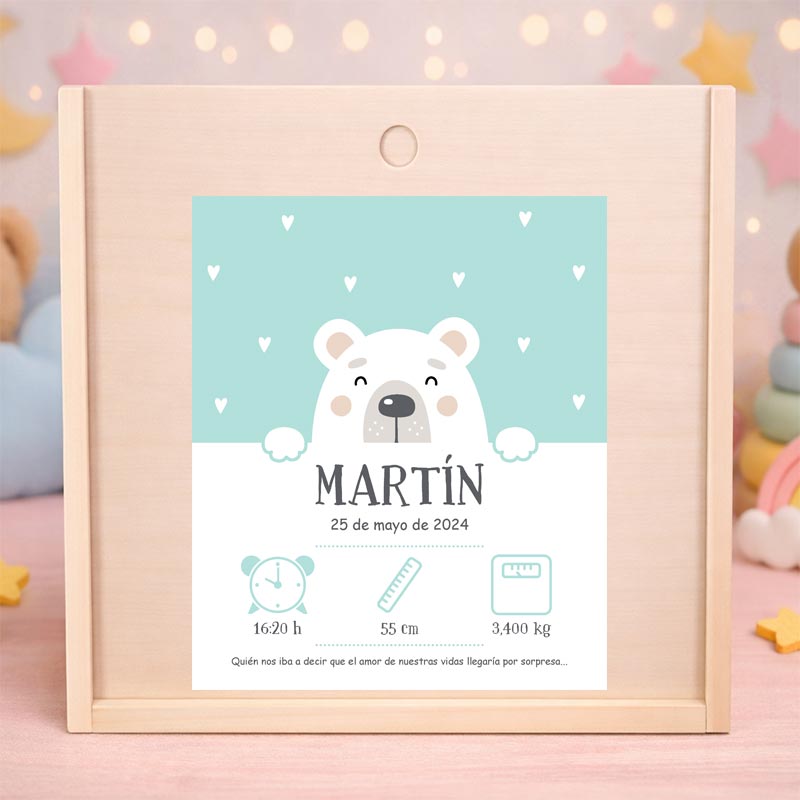 Regalos personalizados: Regalos con nombre: Caja de madera personalizada infantil