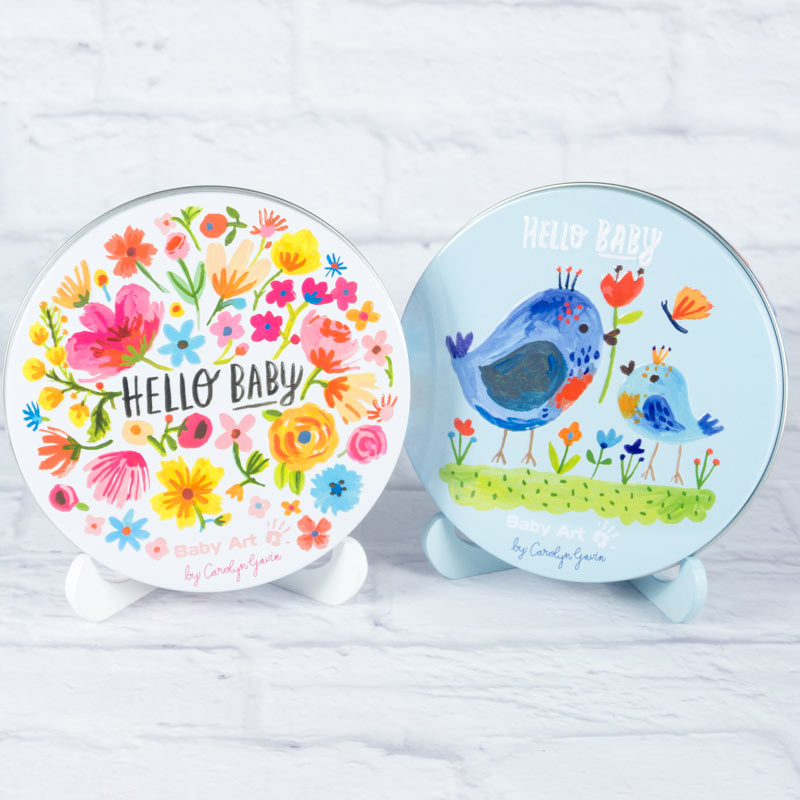 Regalos personalizados: Dise&ntilde;o y decoraci&oacute;n: Caja huellas m&aacute;gica flores