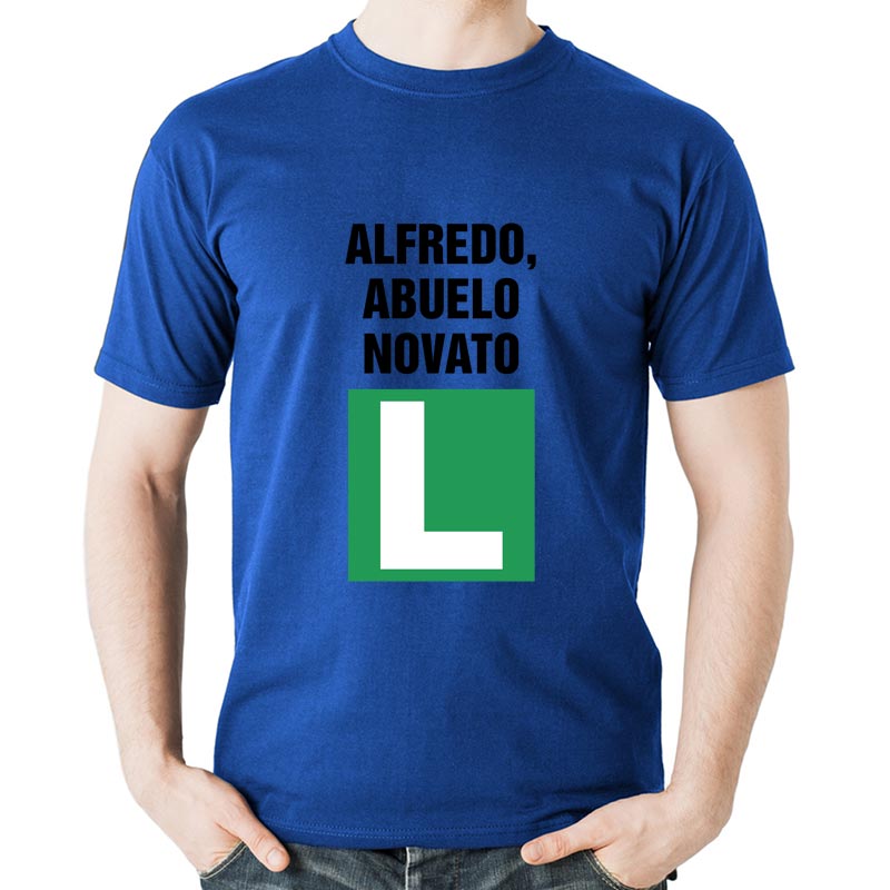 Regalos personalizados: Camisetas personalizadas: Camiseta abuelo novato personalizada