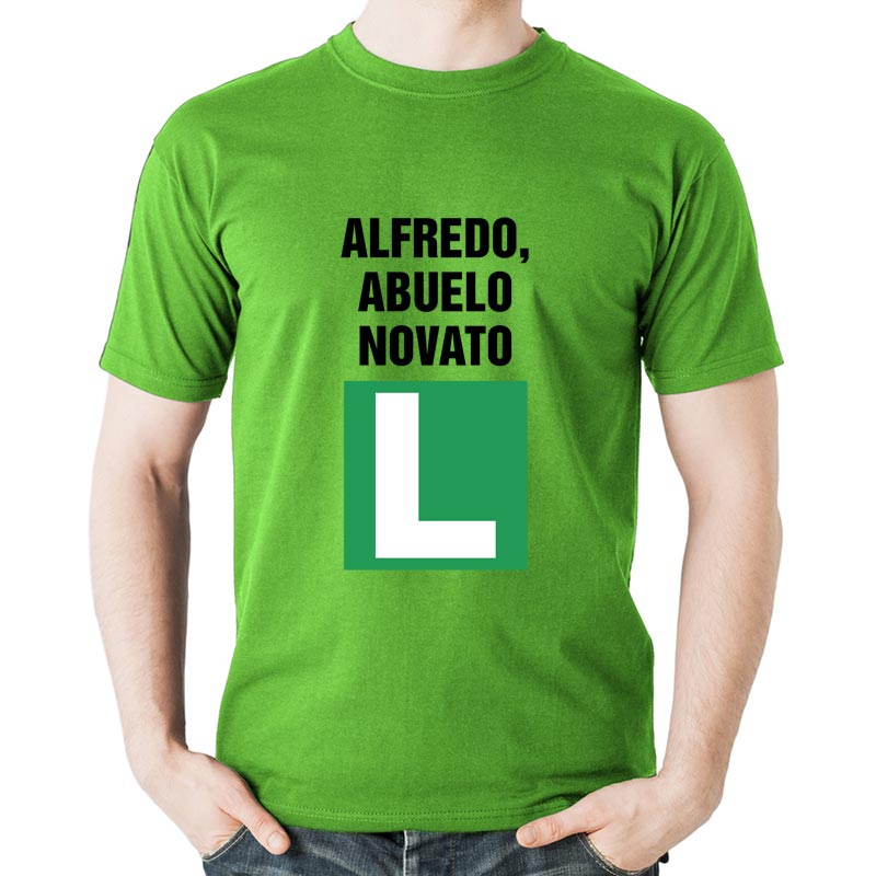 Regalos personalizados: Camisetas personalizadas: Camiseta abuelo novato personalizada