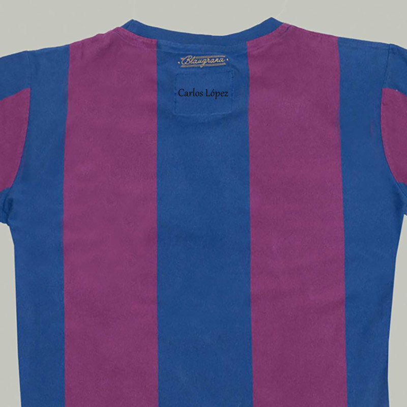 Regalos personalizados: Regalos con nombre: Camiseta Blaugrana bordada
