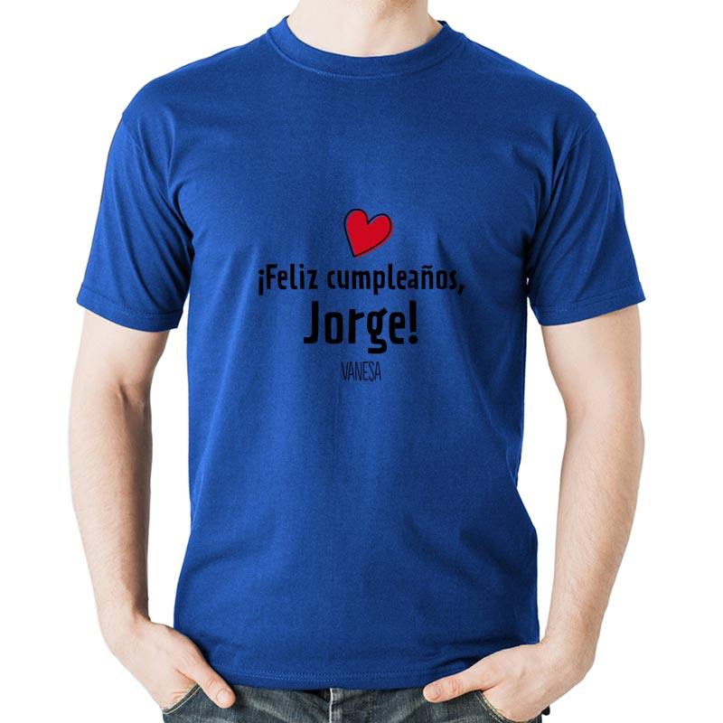 Regalos personalizados: Camisetas personalizadas: Camiseta feliz cumpleaños hombre