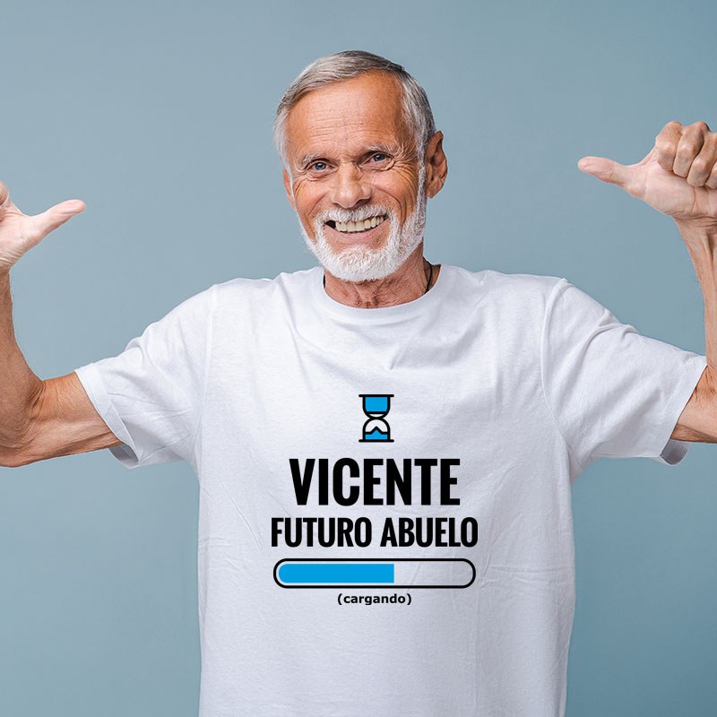 Regalos personalizados: Camisetas personalizadas: Camiseta futuro abuelo personalizada