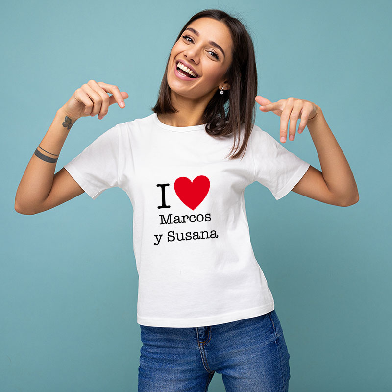 Regalos personalizados: Camisetas personalizadas: Camiseta LOVE personalizada