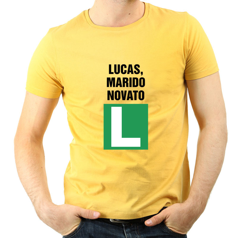 Regalos personalizados: Camisetas personalizadas: Camiseta marido novato personalizada