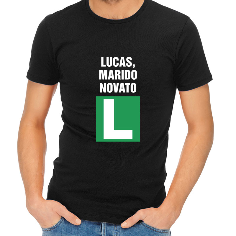 Regalos personalizados: Camisetas personalizadas: Camiseta marido novato personalizada