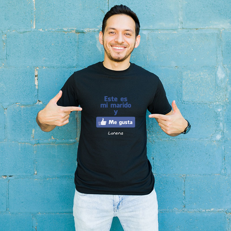 Regalos personalizados: Camisetas personalizadas: Camiseta me gusta mi marido personalizada