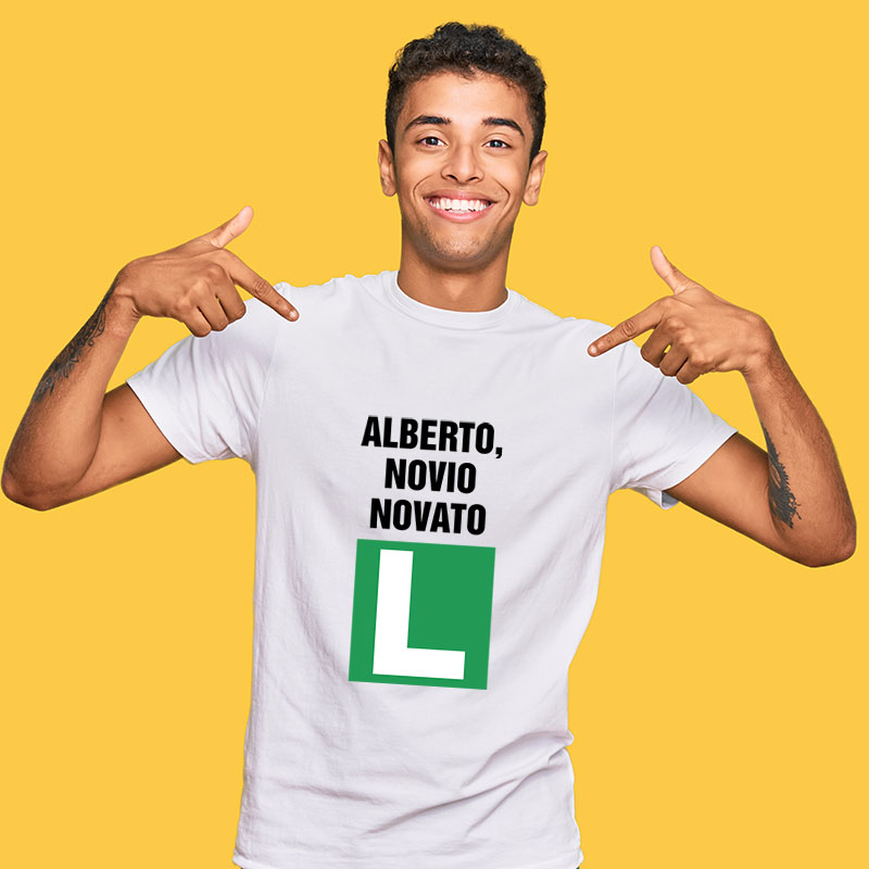 Regalos personalizados: Camisetas personalizadas: Camiseta novio novato personalizada