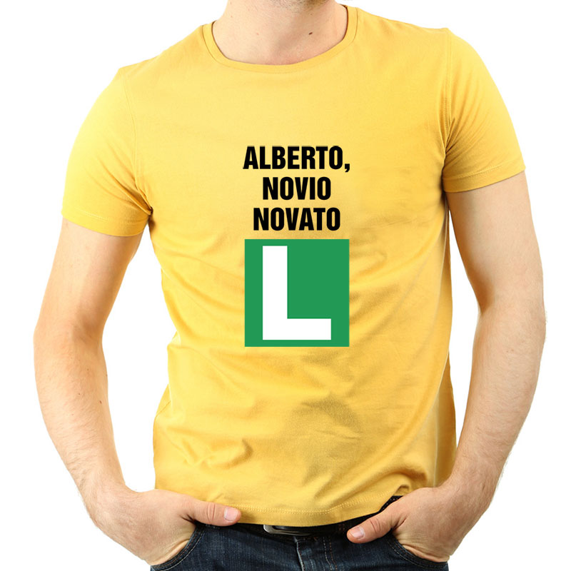 Regalos personalizados: Camisetas personalizadas: Camiseta novio novato personalizada