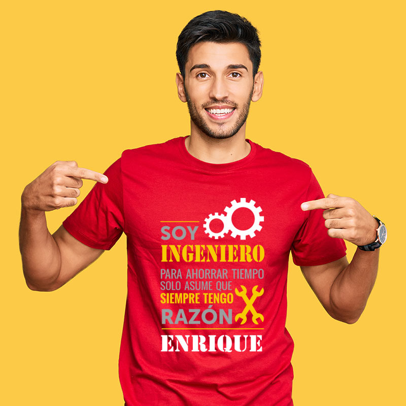 Regalos personalizados: Camisetas personalizadas: Camiseta personalizada 'Ingeniero'