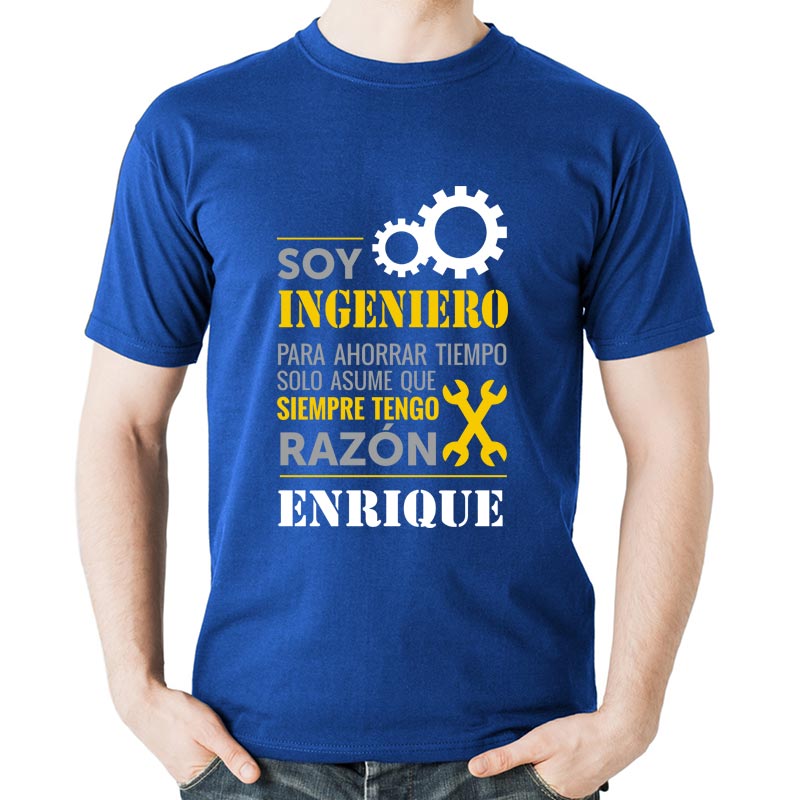 Regalos personalizados: Camisetas personalizadas: Camiseta personalizada 'Ingeniero'