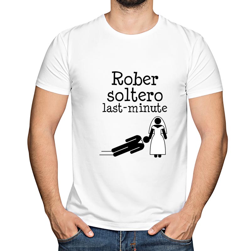 Regalos personalizados: Regalos con nombre: Camiseta soltero arrastras personalizada