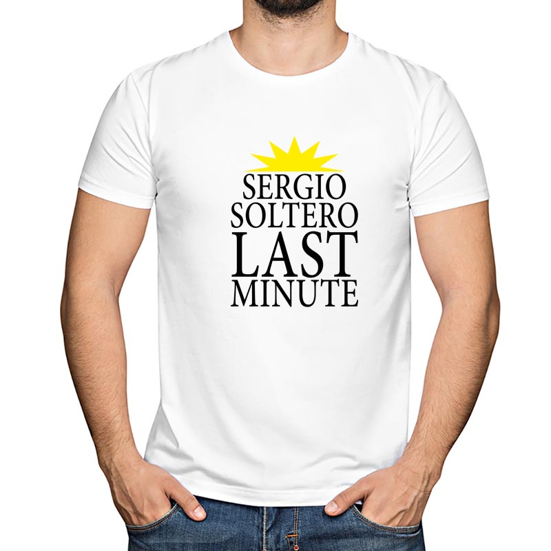 Regalos personalizados: Camisetas personalizadas: Camiseta soltero last minute personalizada