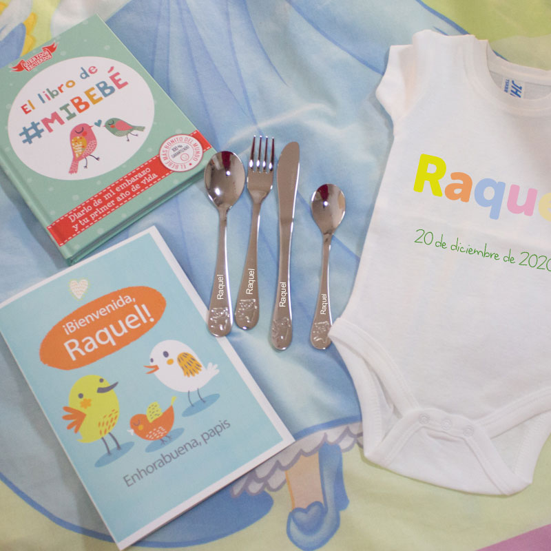 Regalos personalizados: Regalos con nombre: Canastilla para bebé personalizada