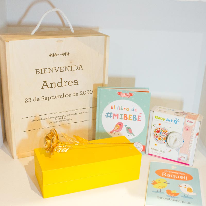 Kit de bienvenida bebe, canastilla bebe personalizada