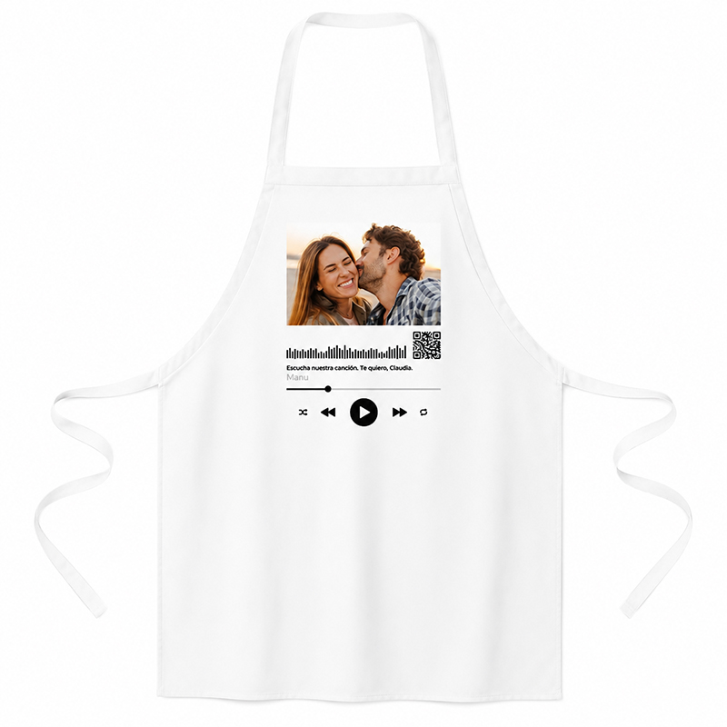 Regalos personalizados: Dise&ntilde;o y decoraci&oacute;n: Canci&oacute;n personalizada en delantal