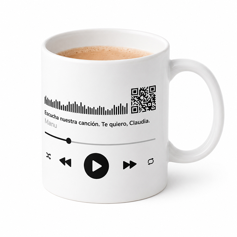 Regalos personalizados: Tazas personalizadas: Canci&oacute;n personalizada en taza