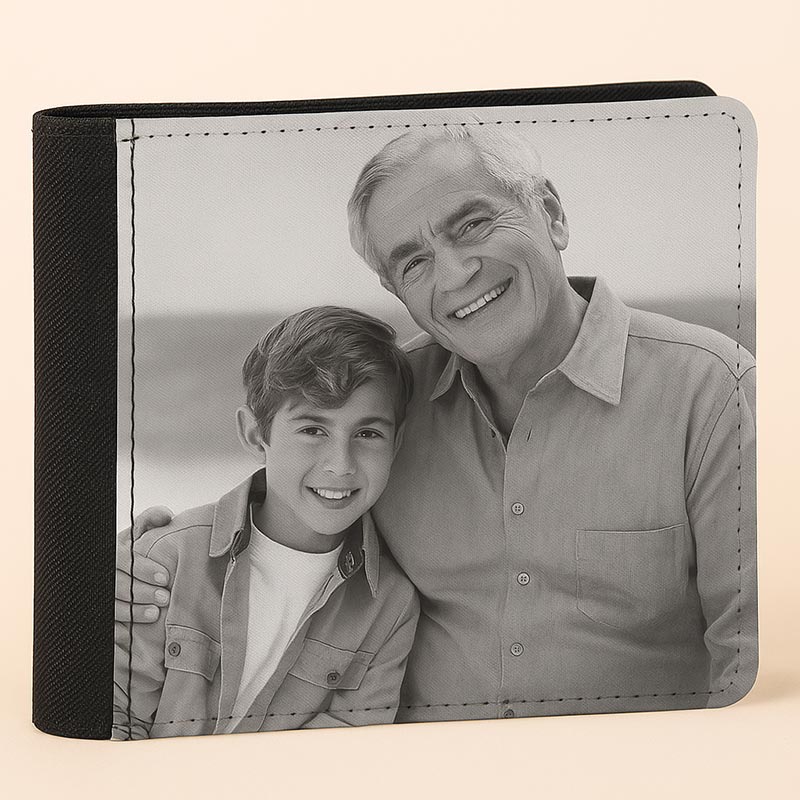 Regalos personalizados: Regalos con nombre: Cartera para caballero personalizada con foto