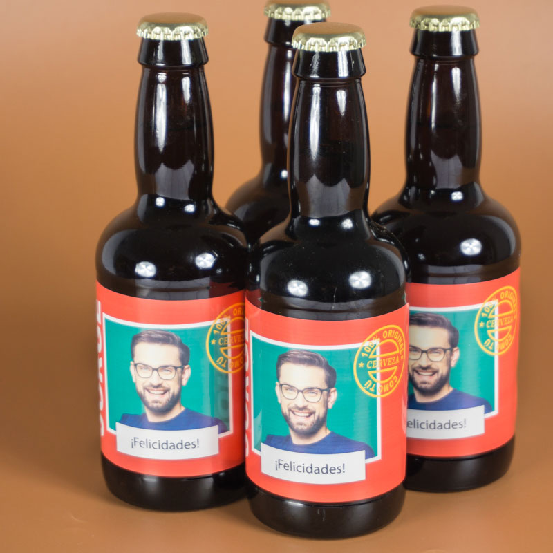 Regalos personalizados: Bebidas personalizadas: Cervezas personalizadas '100% Original'
