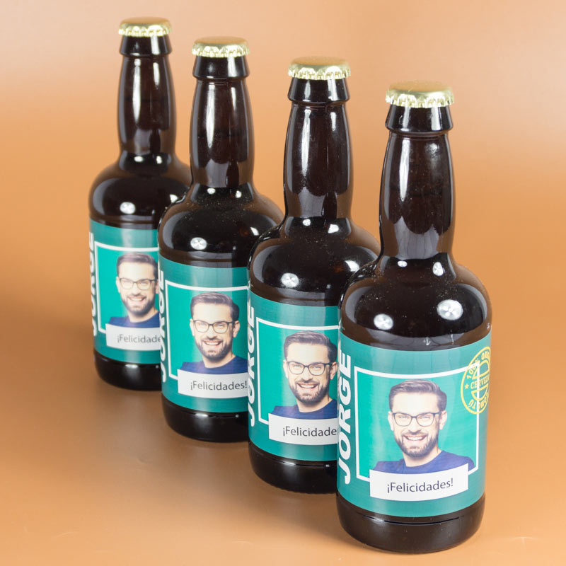 Regalos personalizados: Bebidas personalizadas: Cervezas personalizadas con foto