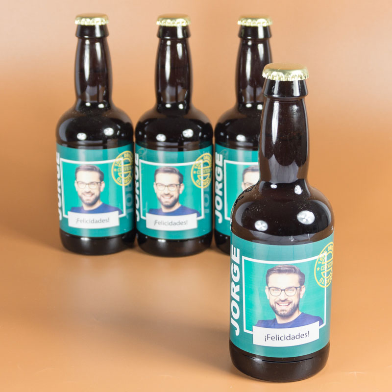 Regalos personalizados: Bebidas personalizadas: Cervezas personalizadas con foto