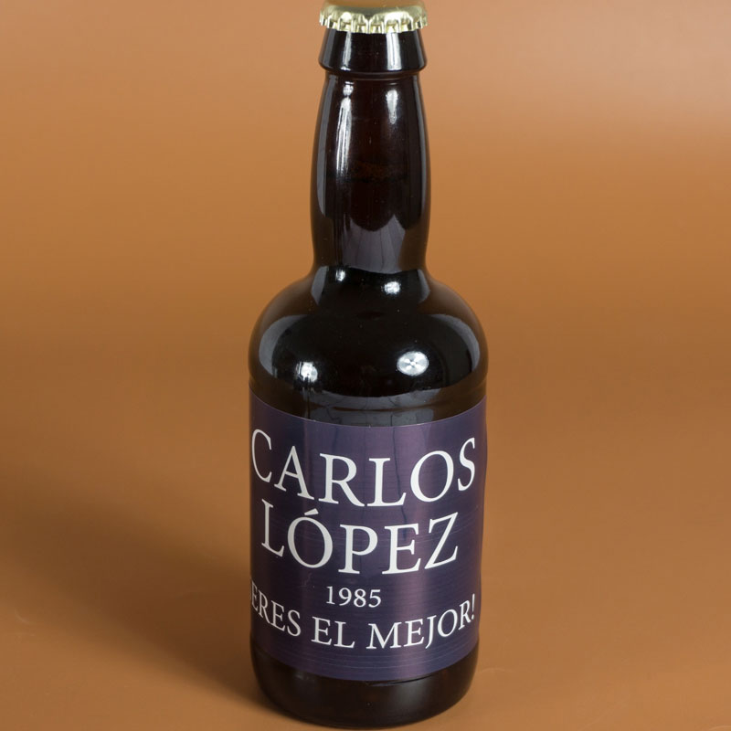 Regalos personalizados: Bebidas personalizadas: Cervezas personalizadas con texto