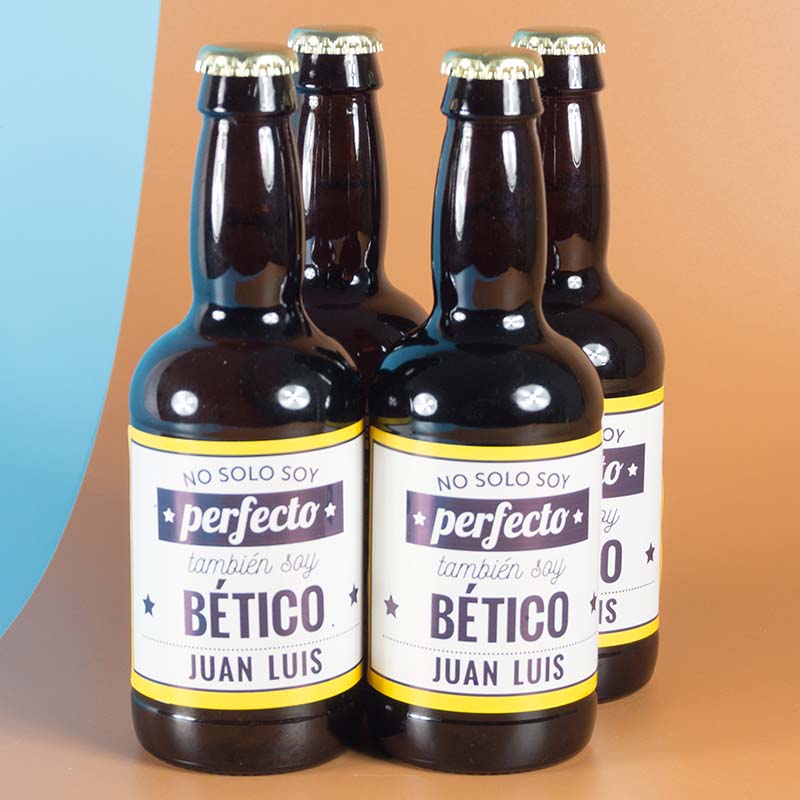 Regalos personalizados: Bebidas personalizadas: Cervezas personalizadas 'No solo soy perfecto'