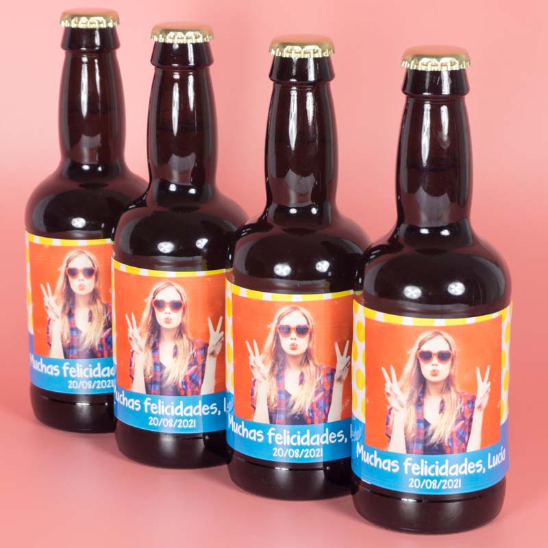 Regalos personalizados: Bebidas personalizadas: Cervezas personalizadas para chicas