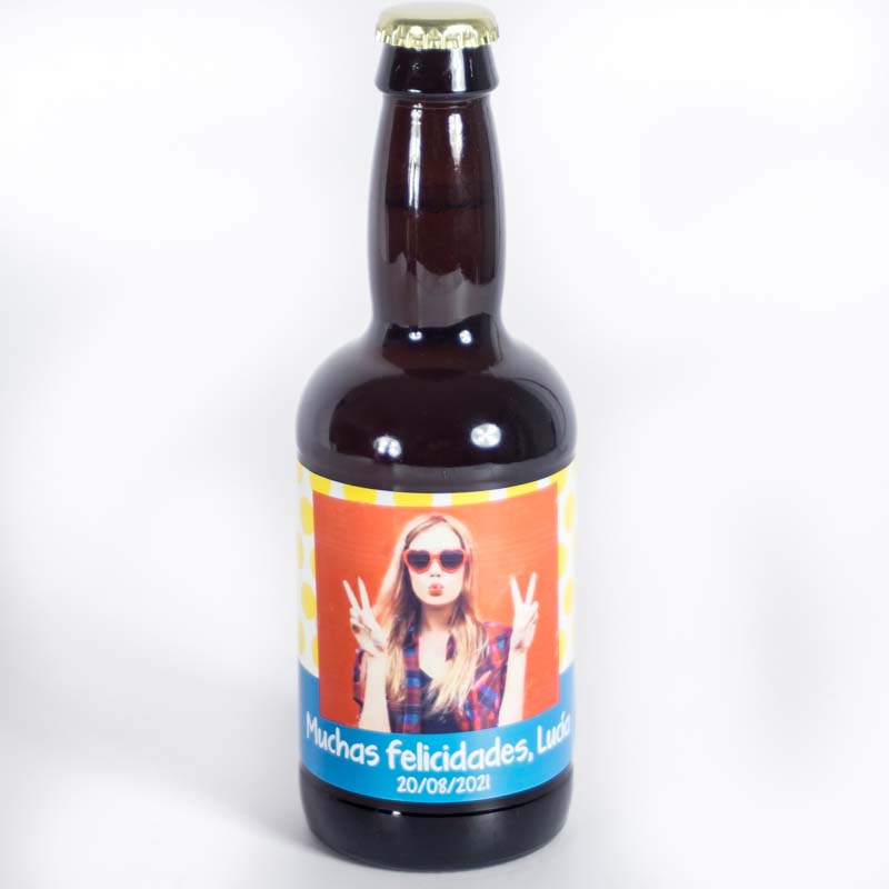 Regalos personalizados: Bebidas personalizadas: Cervezas personalizadas para chicas