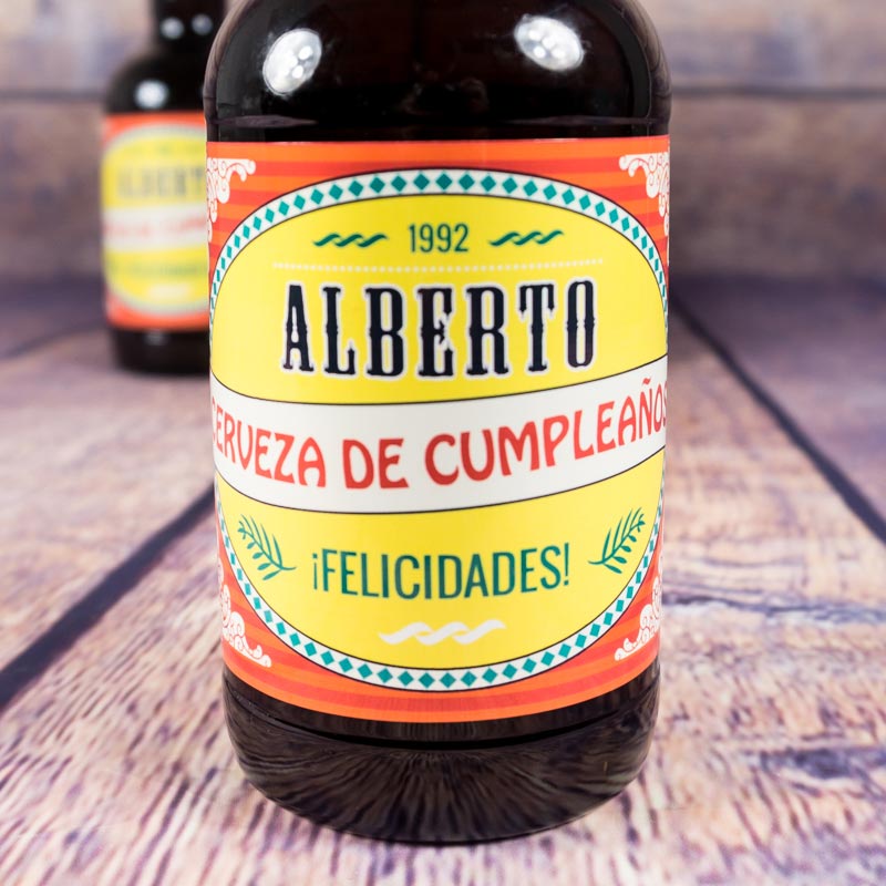 Regalos personalizados: Bebidas personalizadas: Cervezas personalizadas para cumpleaños