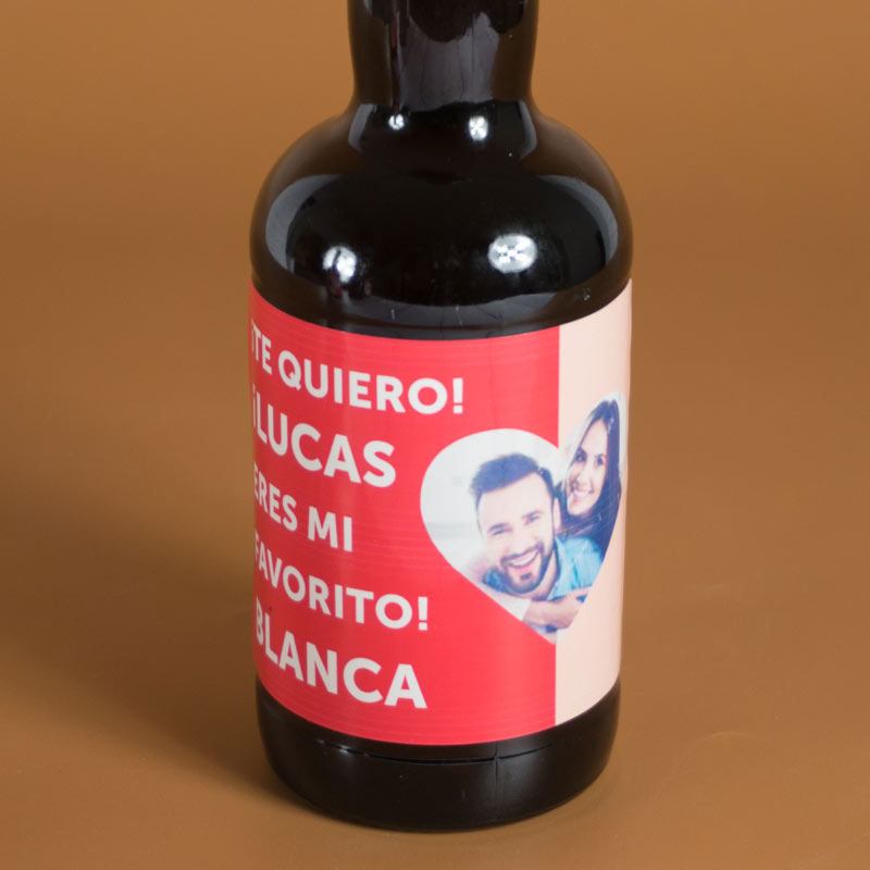 Regalos personalizados: Regalos con fotos: Cervezas personalizadas para enamorados