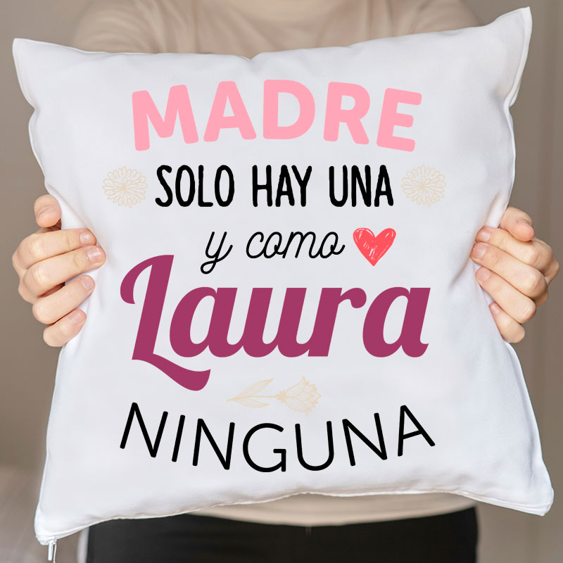 Regalos personalizados: Diseño y decoración: Cojín personalizado como mamá ninguna