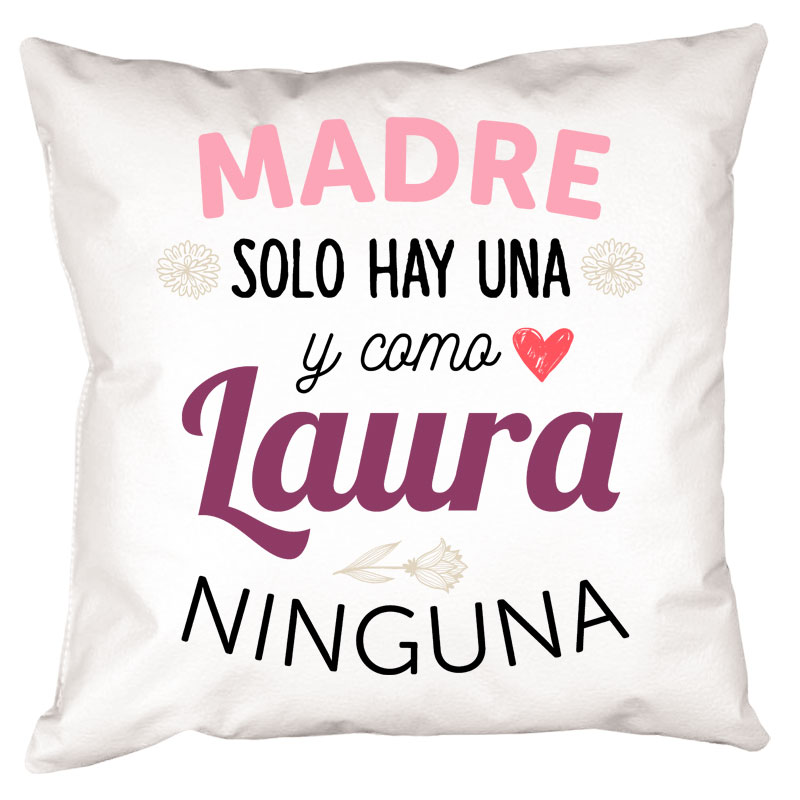 Regalos personalizados: Diseño y decoración: Cojín personalizado como mamá ninguna