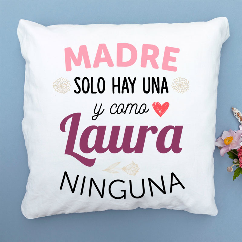 Regalos personalizados: Diseño y decoración: Cojín personalizado como mamá ninguna