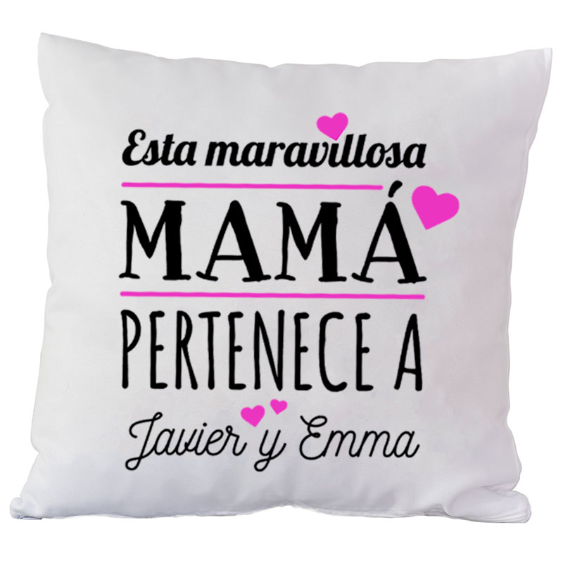 Regalos personalizados: Dise&ntilde;o y decoraci&oacute;n: Coj&iacute;n personalizado 'Maravillosa'