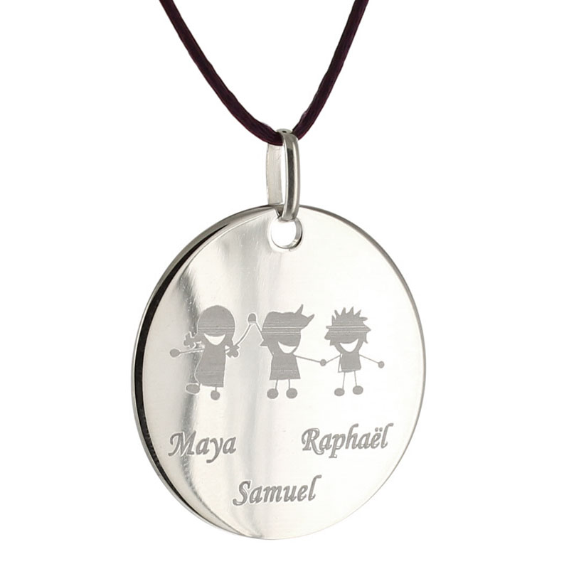 Regalos personalizados: Joyas personalizadas: Colgante de plata alban personalizado