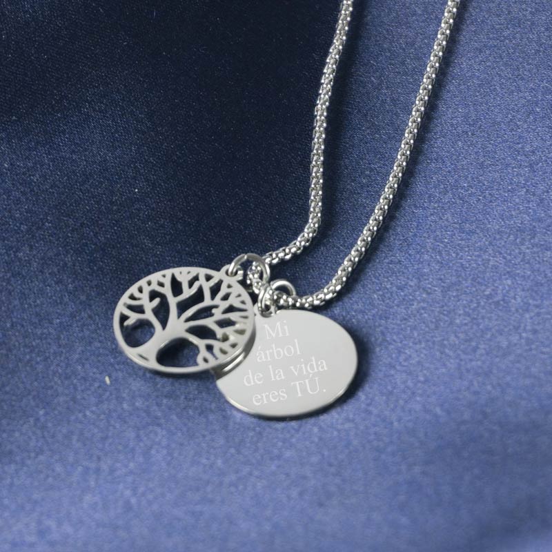 Regalos personalizados: Joyas personalizadas: Colgante personalizado Árbol de la Vida