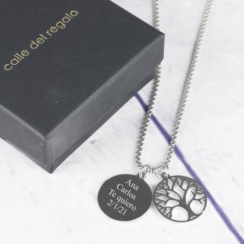 Regalos personalizados: Joyas personalizadas: Colgante personalizado Árbol de la Vida