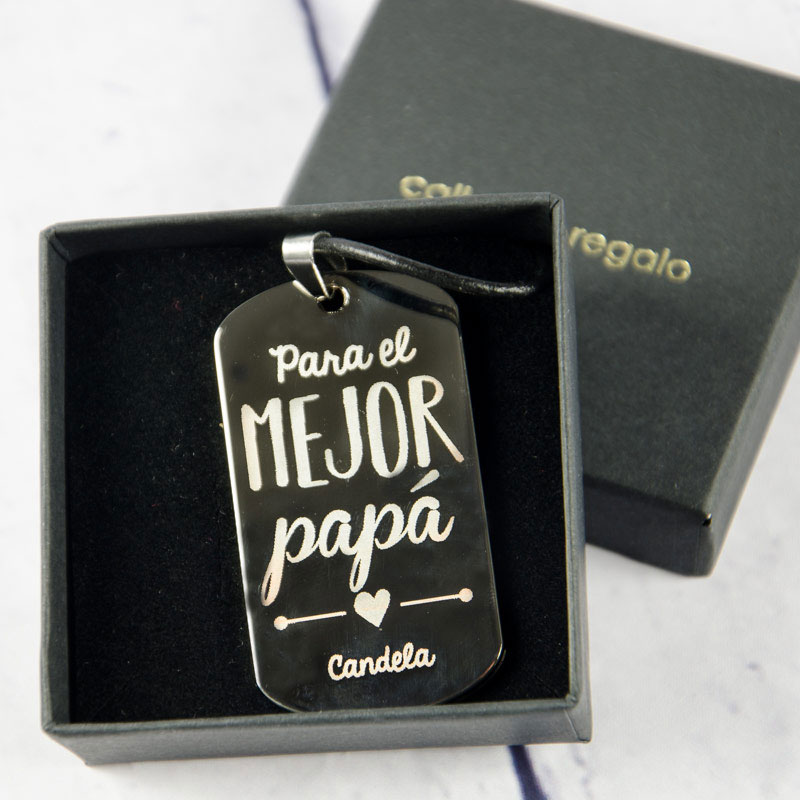 Regalos personalizados: Joyas personalizadas: Colgante personalizado El mejor Papá