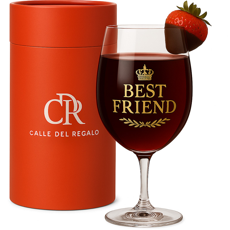 Regalos personalizados: Bebidas personalizadas: Copa de vino personalizada 