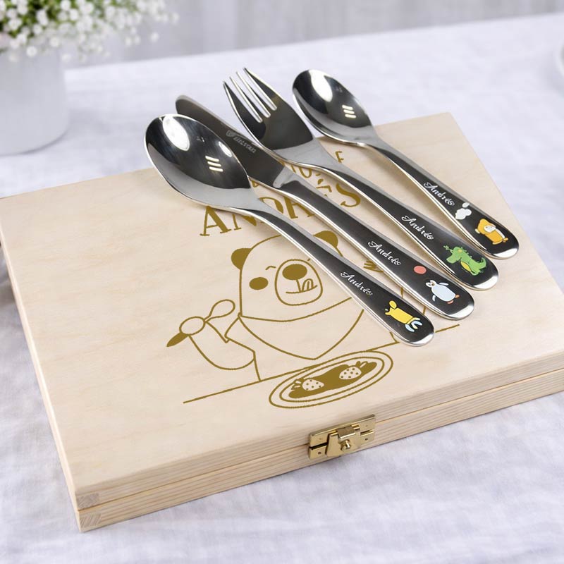 Regalos personalizados: Cubiertos personalizados: Cubiertos personalizados infantiles